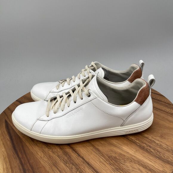 Cole Haan Grand Pro Shoes Mens Size 11.5 M White Leather Tennis Comfort Sneakers main image 5